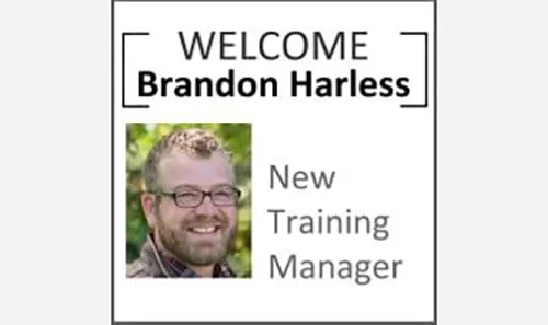 Welcome graphic for Brandon Harless