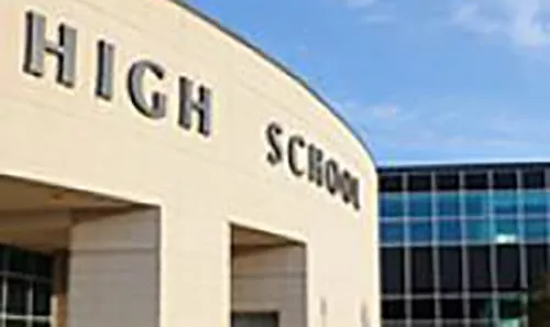 Exterior of a high school