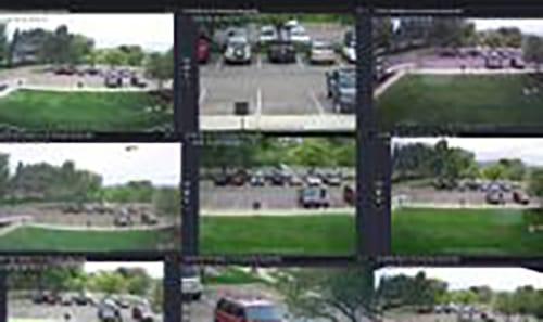 Camera view of cars