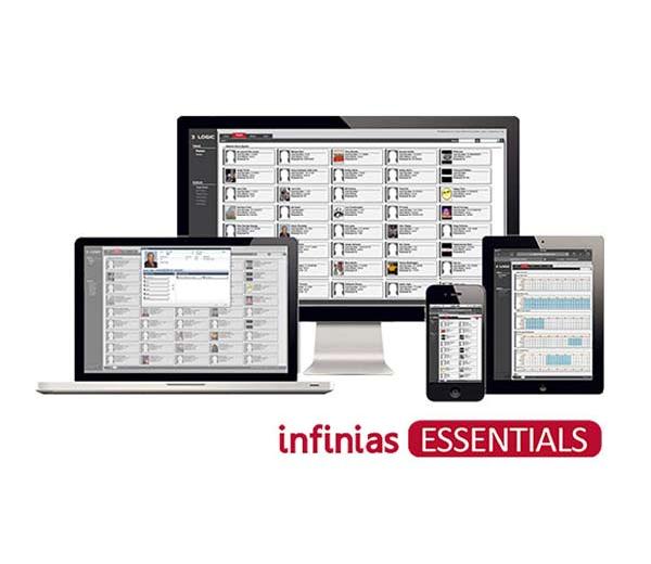 infinias ESSENTIALS software on various devices