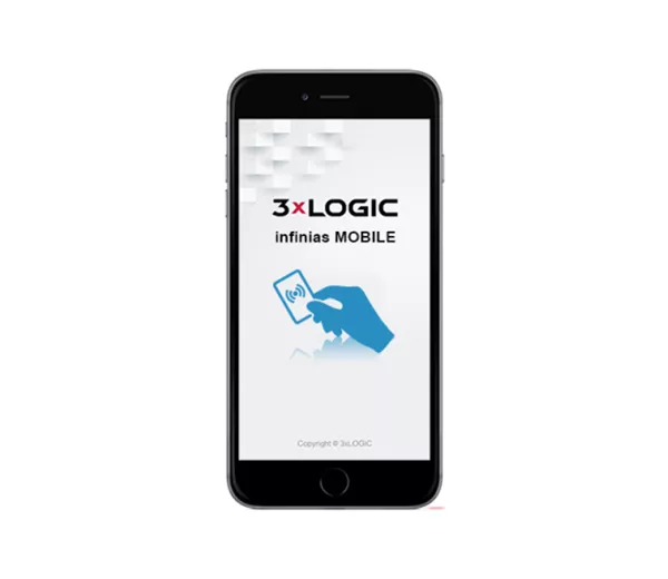 infinias Site Access Mobile App screen
