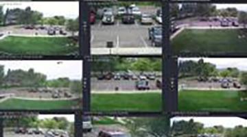 Camera view of cars