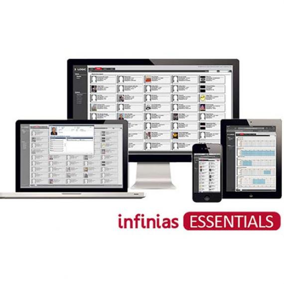 infinias ESSENTIALS software on various devices
