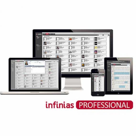 infinias PROFESSIONAL software on various devices